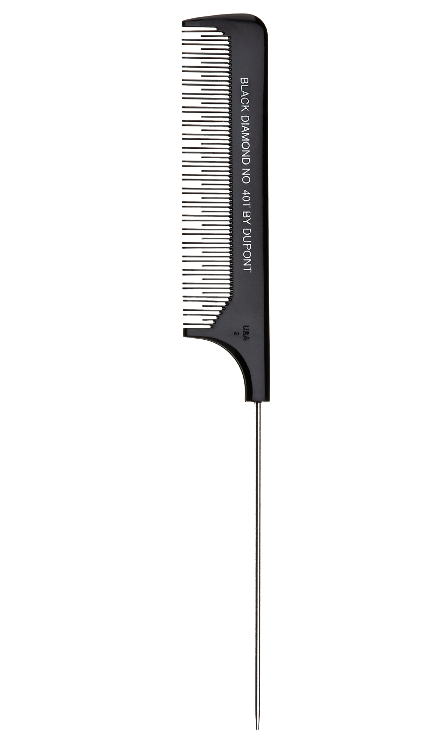 Black Diamond Pin Tail Comb No 40T Black