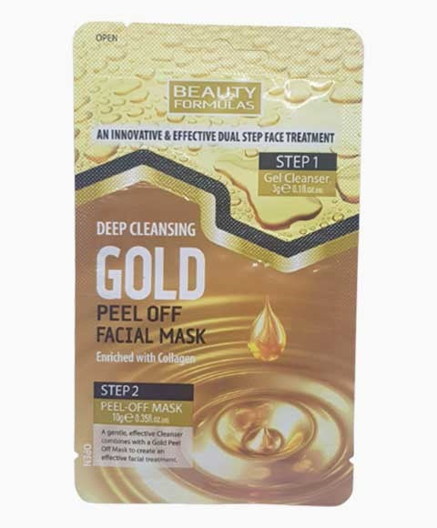 Beauty Formulas Deep Cleansing Gold Peel Off Facial Mask