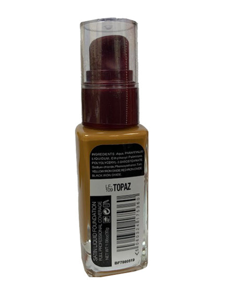 Beauty Forever BF Satin Liquid Foundation LF109 Topaz