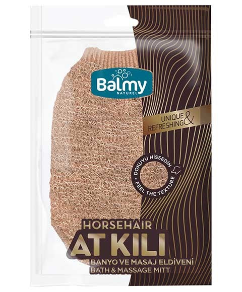 Balmy Naturel Horsehair Bath And Massage Mitt