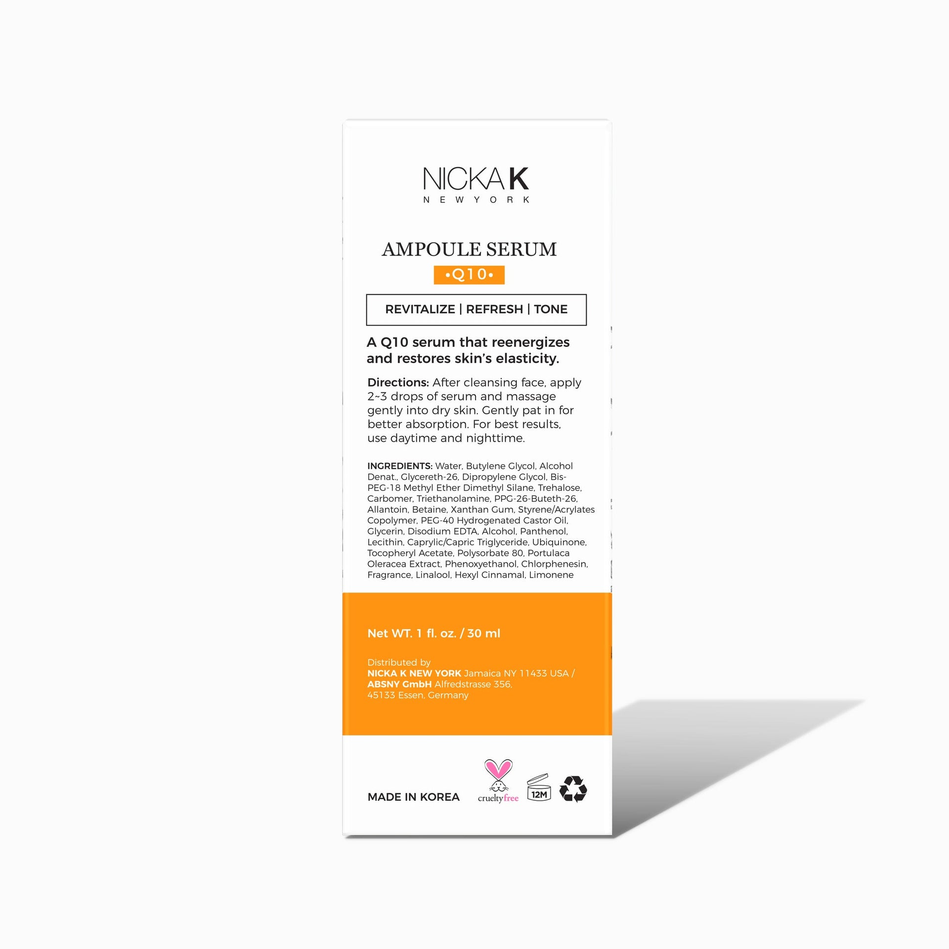 NICKA K NEWYORK Nicka K Revitalize Q10 Ampoule Serum 30ml