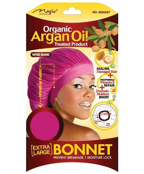 Bee Sales Magic Collection Organic Argan Oil Treated Product Bonnet 3004AST