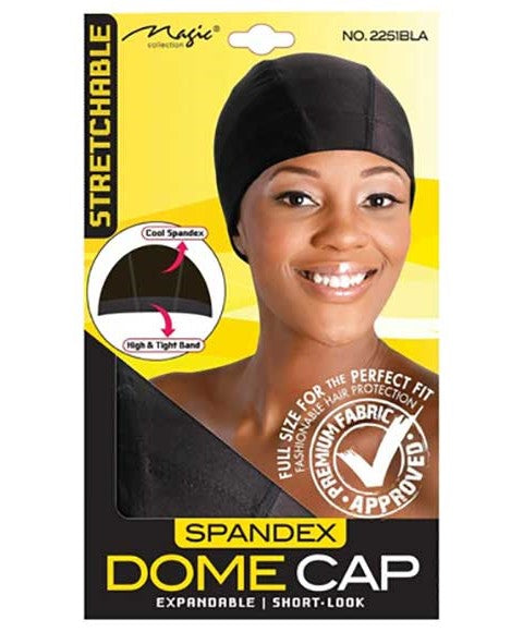 Bee Sales Magic Collection Spandex Dome Cap 2251 Black
