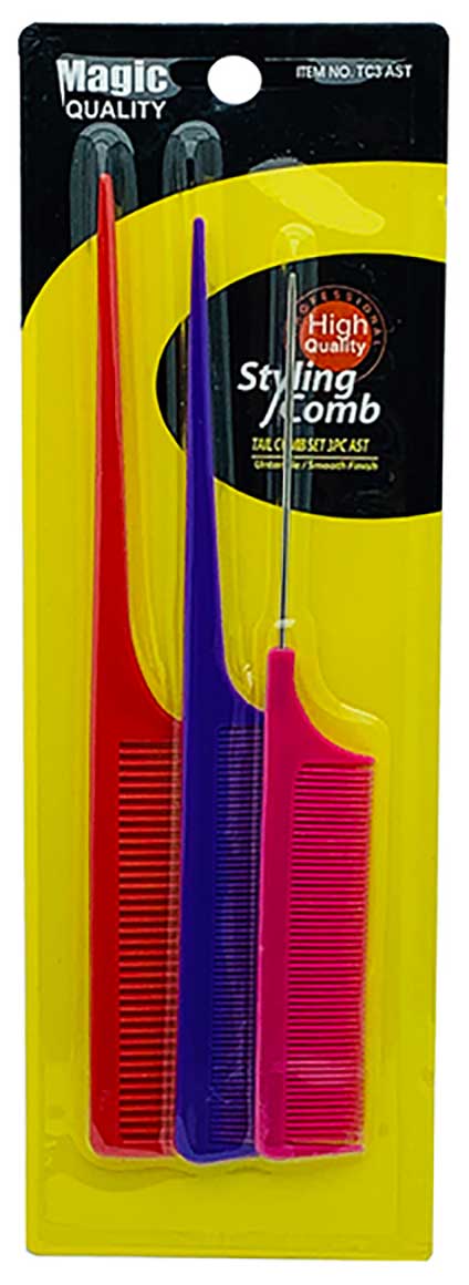 Bee Sales Magic Quality Styling Pin Tail Comb TC3AST