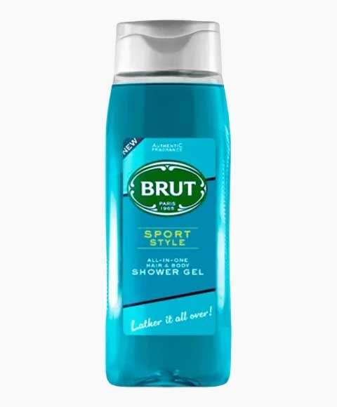 Brut Sport Style All In One Hair And Body Shower Gel