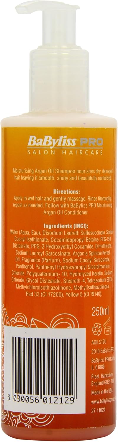 BaByliss Argan Oil Moisturising Shampoo 250ml