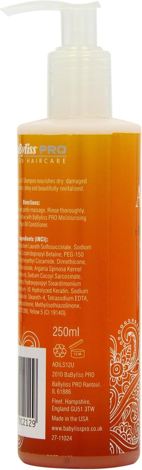 BaByliss Argan Oil Moisturising Shampoo 250ml