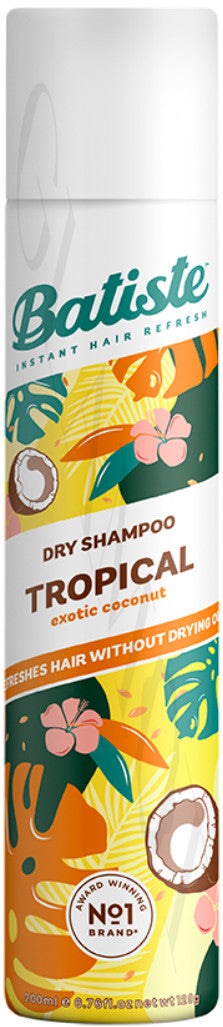 Batiste Dry Shampoo Spray Tropical Exotic Coconut 280ml / 200ml