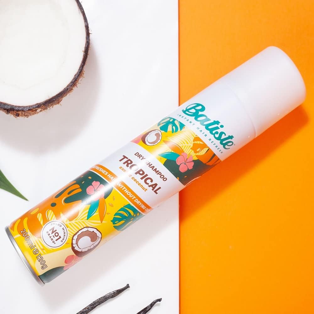 Batiste Dry Shampoo Spray Tropical Exotic Coconut 280ml / 200ml