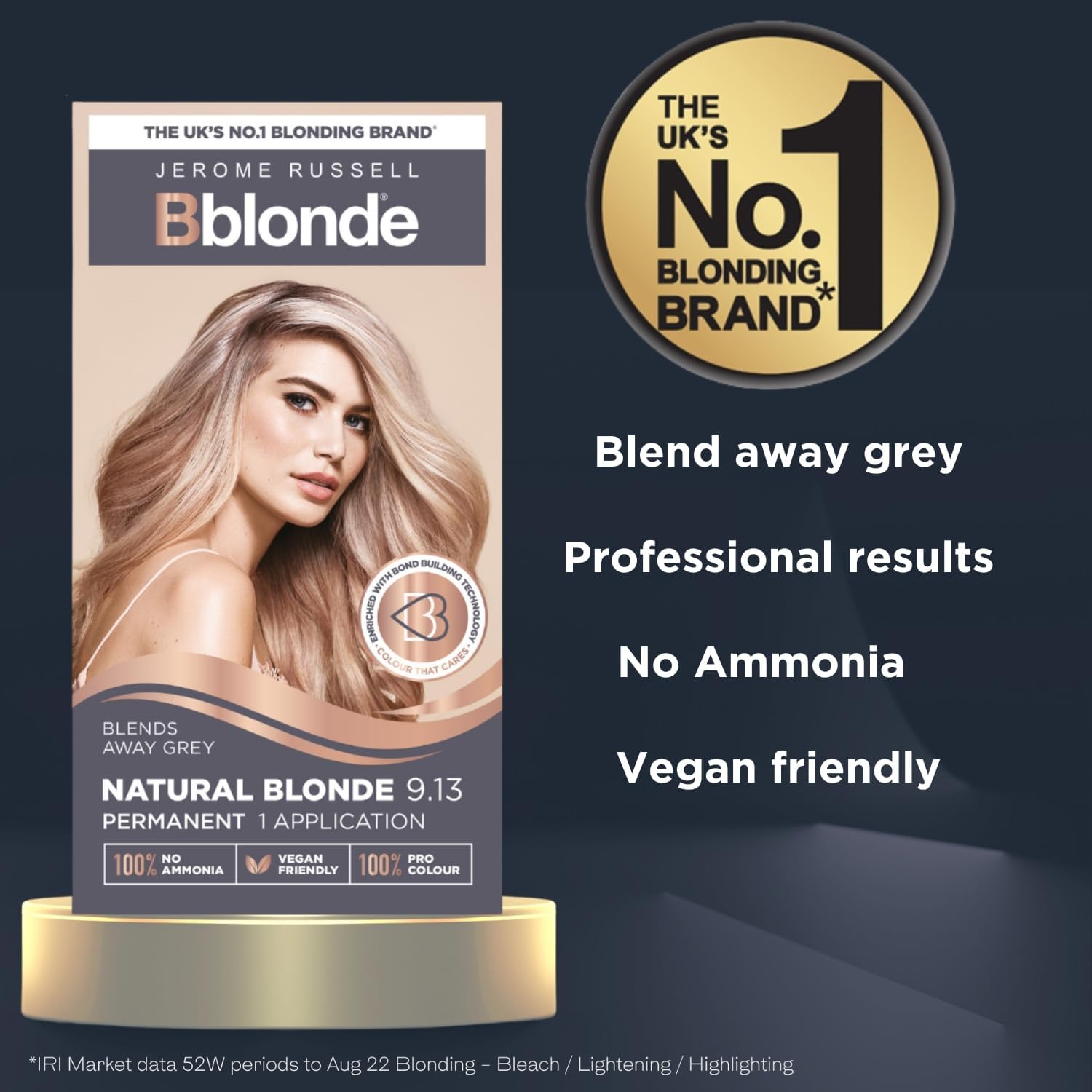 Bblonde Permanent Hair Color 9.13 Natural Blonde