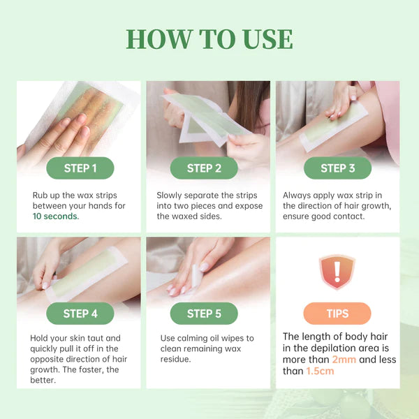 Beauty Formulas Argan Oil Wax Strips Hair Remover For Legs & Body 20 Wax Strips