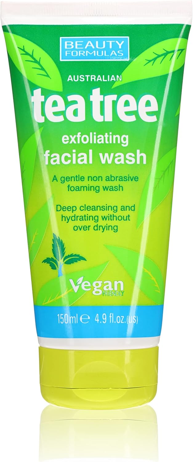 Beauty Formulas Australian Tea Tree Exfoliating Facial Wash 150ml