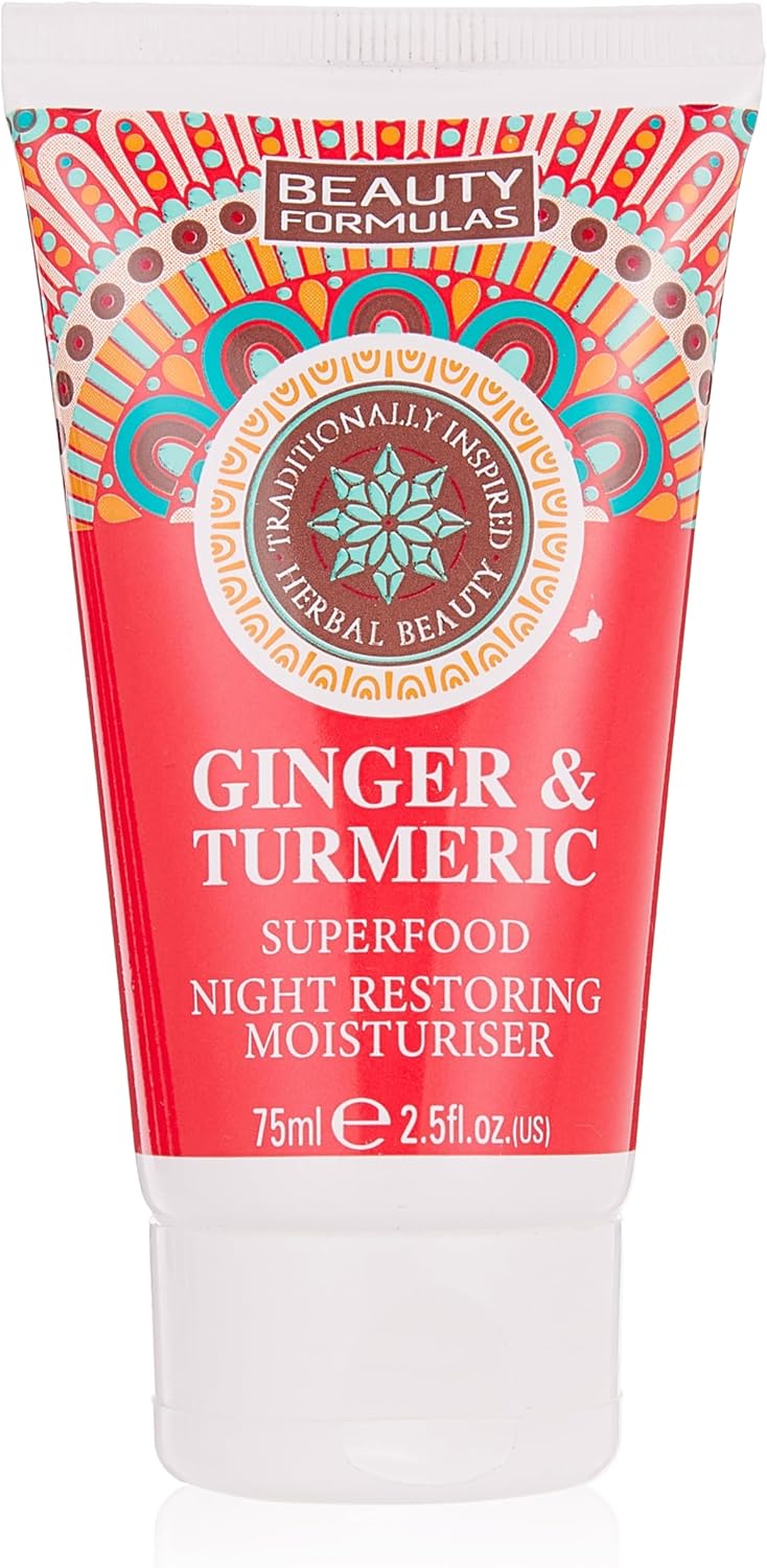 Beauty Formulas Ginger And Turmeric Superfood Night Restoring Moisturiser 75ml