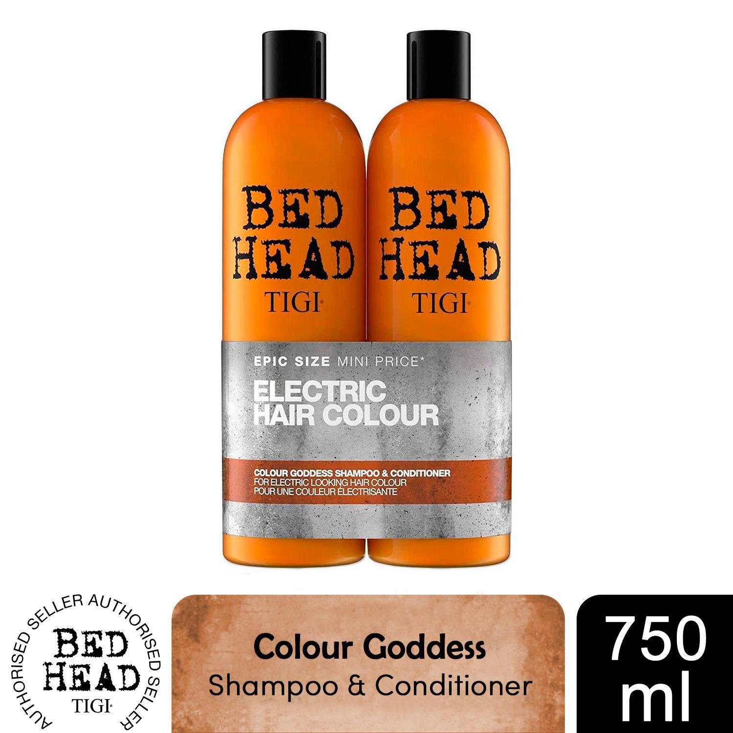 Bed Head by TIGI Color Goddess Shampoo & Conditioner for Coloured Hair Duo - 750ml