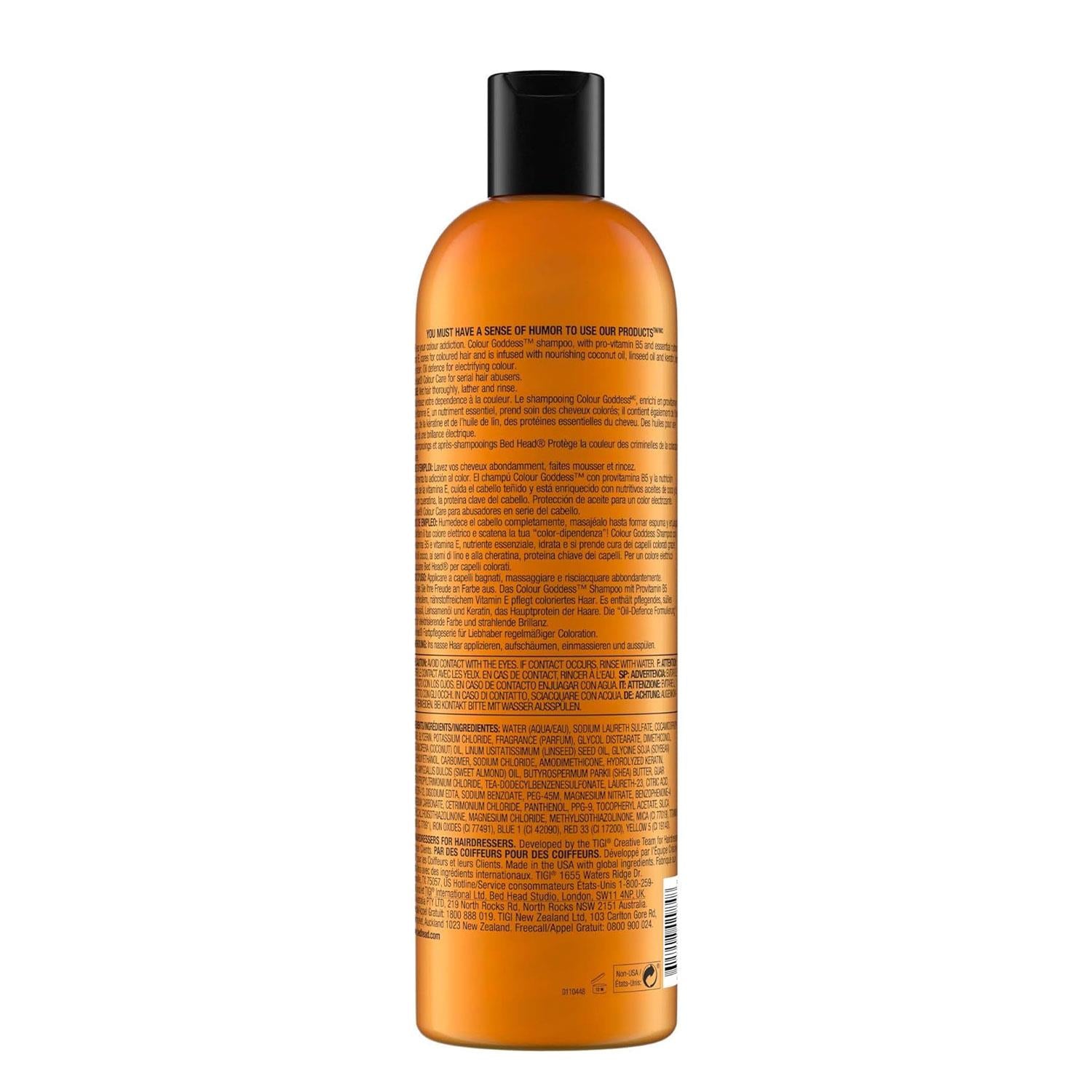 Bed Head by Tigi Colour Goddess Shampoo Oil Infused for Coloured Hair, 750ml