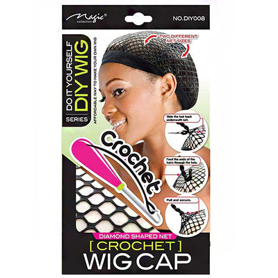 Bee Sales DIY Series Crochet Diamond Shaped Net Wig Cap DIY008
