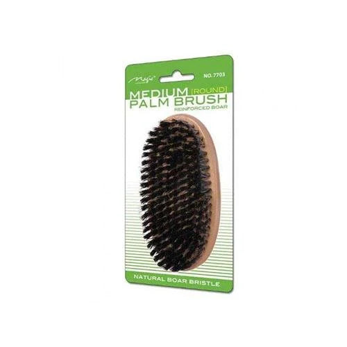 Bee Sales Magic Collection Medium Round Palm Natural Boar Bristle Brush 7703
