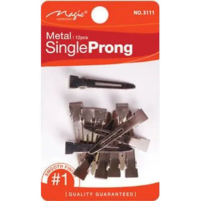 Bee Sales Magic Collection Metal Single Prong Clips 3111
