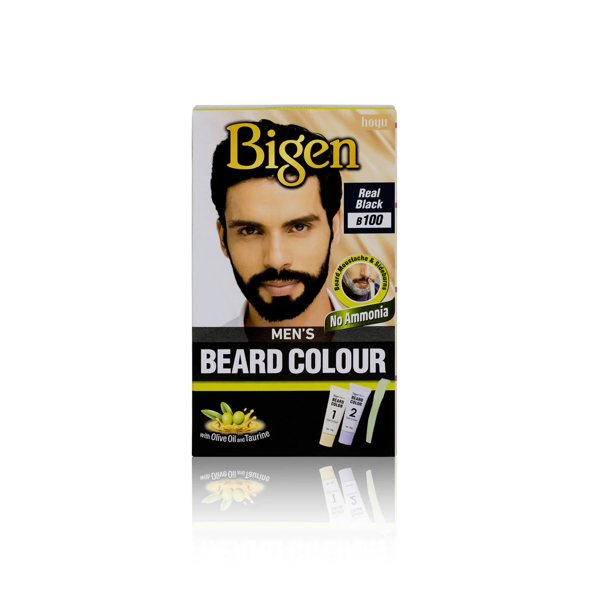 Bigen Color Mens Beard Colour Real Black B100