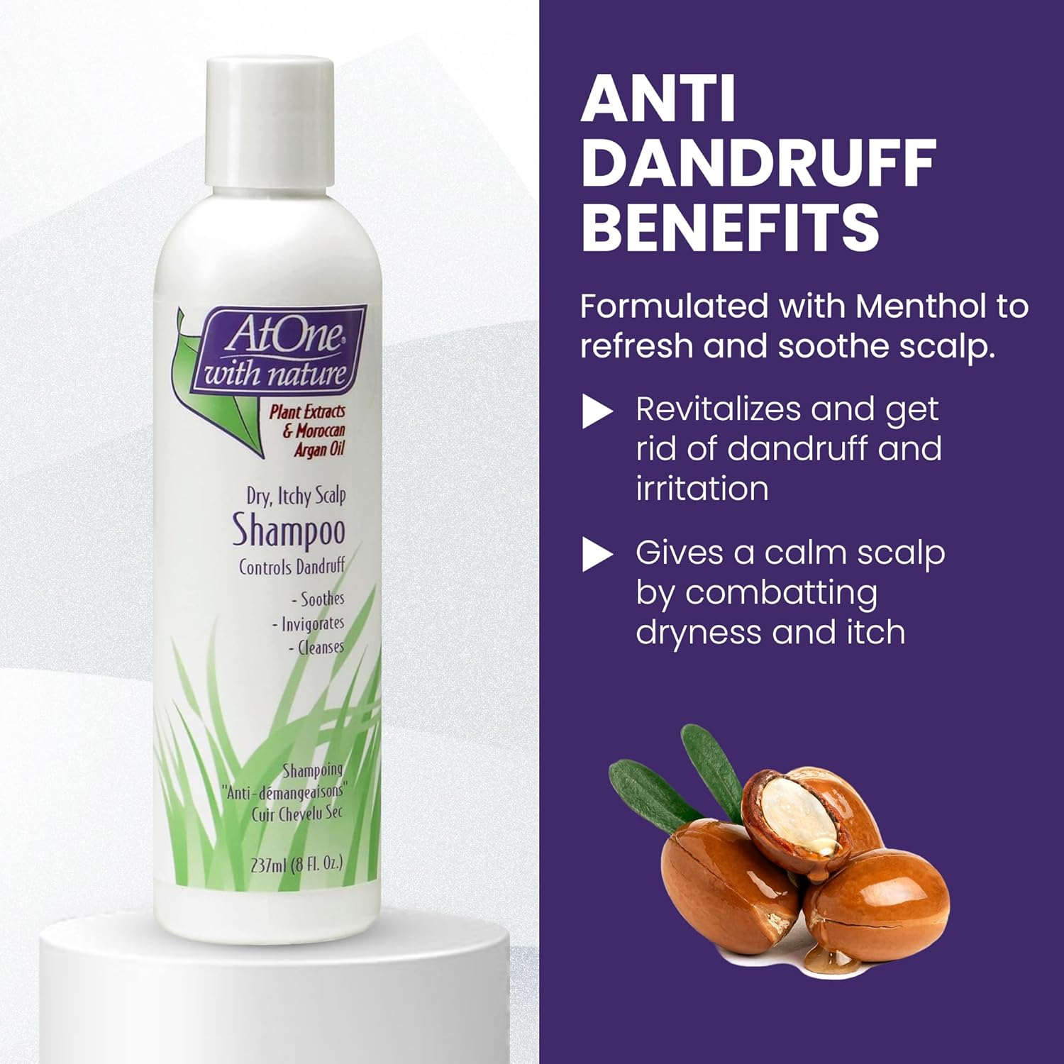 BioCare Atone Dry Itchy Scalp Shampoo 237ml - 473ml