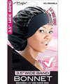 Bee Sales Wide 3.5 Band Bonnet Black 2194WBLA