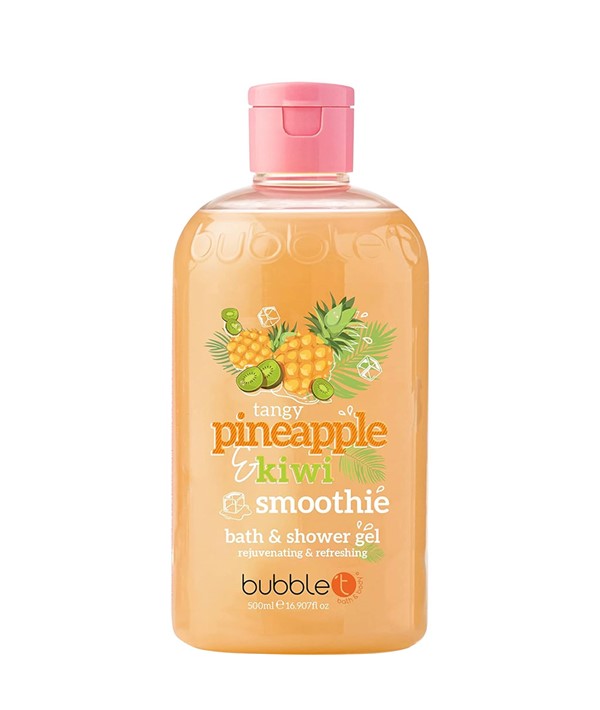 Bubble T Cosmetics Bubble T Tangy Pineapple And Kiwi Smoothie Bath And Shower Gel