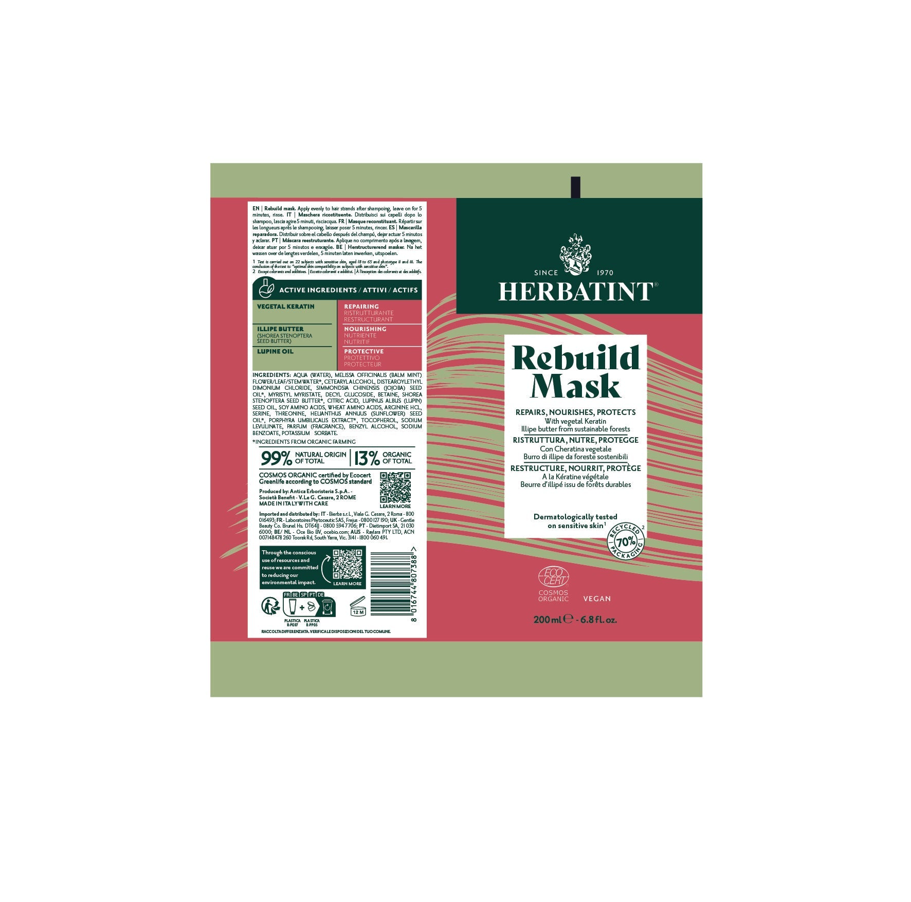 Herbatint Rebuild Mask 200ml