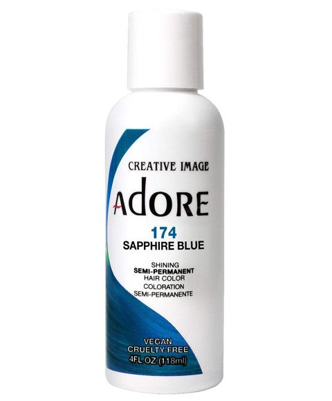 creative image Adore Shining Semi Permanent Hair Color Sapphire Blue