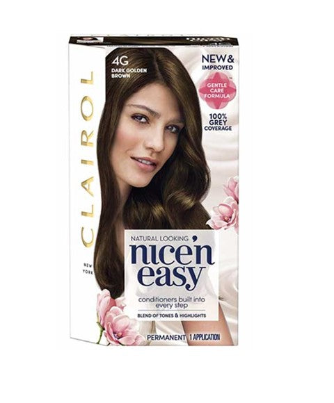 Clairol Nice N Easy Permanent Colours 4G Dark Golden Brown