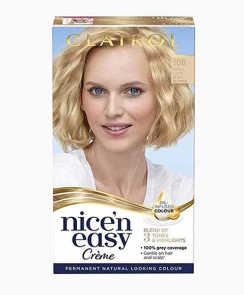 Clairol Nice N Easy Permanent Hair Color 10B Extra Light Beige Blonde
