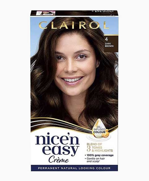 Clairol Nice N Easy Creme Permanent Color 4 Dark Brown