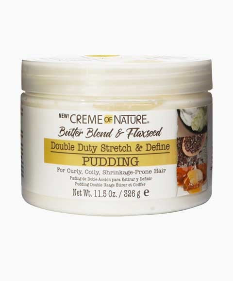 creme of nature Butter Blend And Flaxseed Double Duty Stretch And Define Pudding