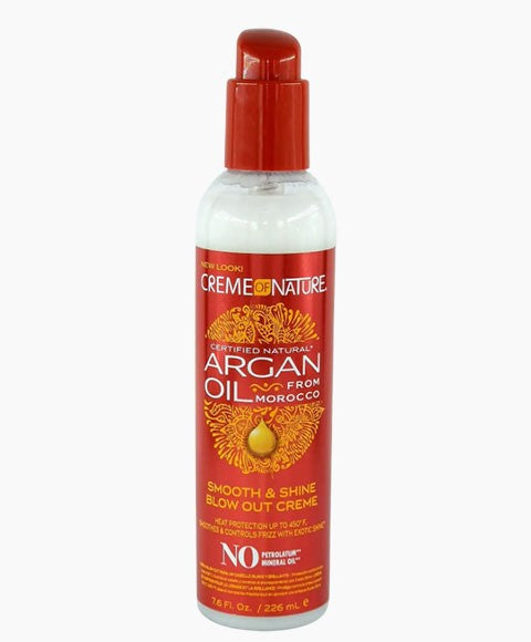 creme of nature Argan Oil Heat Protector Smooth And Shine Blow Out Creme