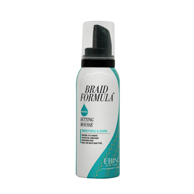 EBIN New York Braid Formula Menthol Setting Mousse Smoothing And Shine