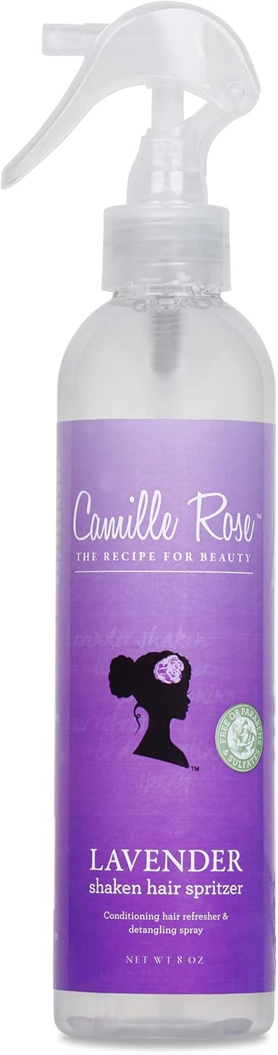 Camille Rose Naturals Lavender Shaken Hair Spritzer Detangling Spray 8oz