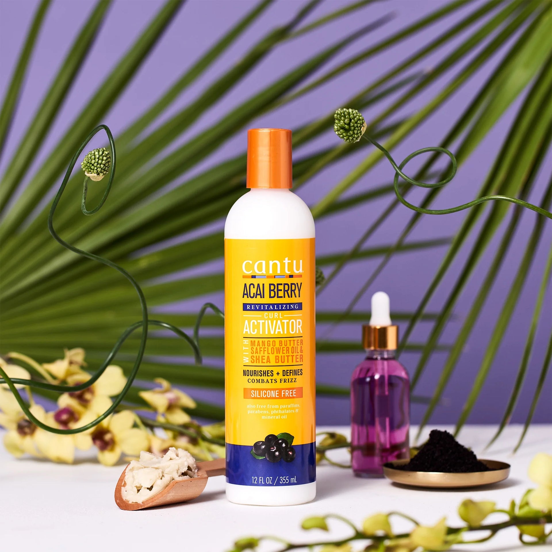 Cantu Acai Berry Shea Butter Revitalizing Curl Activator 355ml - Afro Hair Boutique