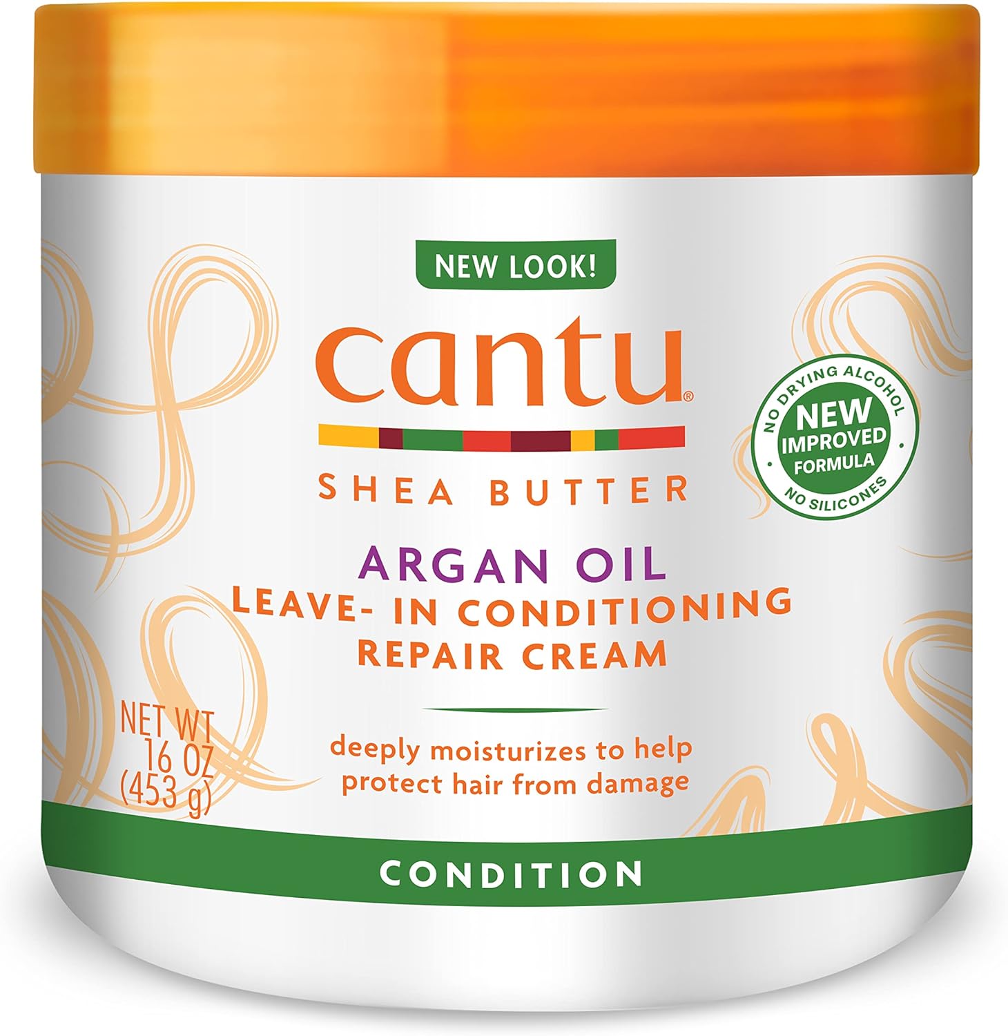 Cantu Argan Oil Leave In Conditioning Repair Cream 453g - Afro Hair Boutique