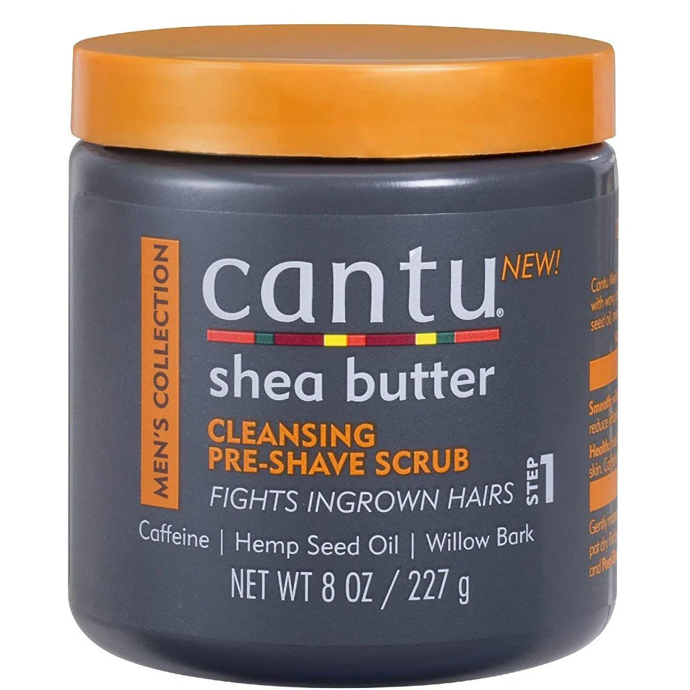 Cantu Mens Collection Cleansing Pre Shave Scrub 227g - Afro Hair Boutique