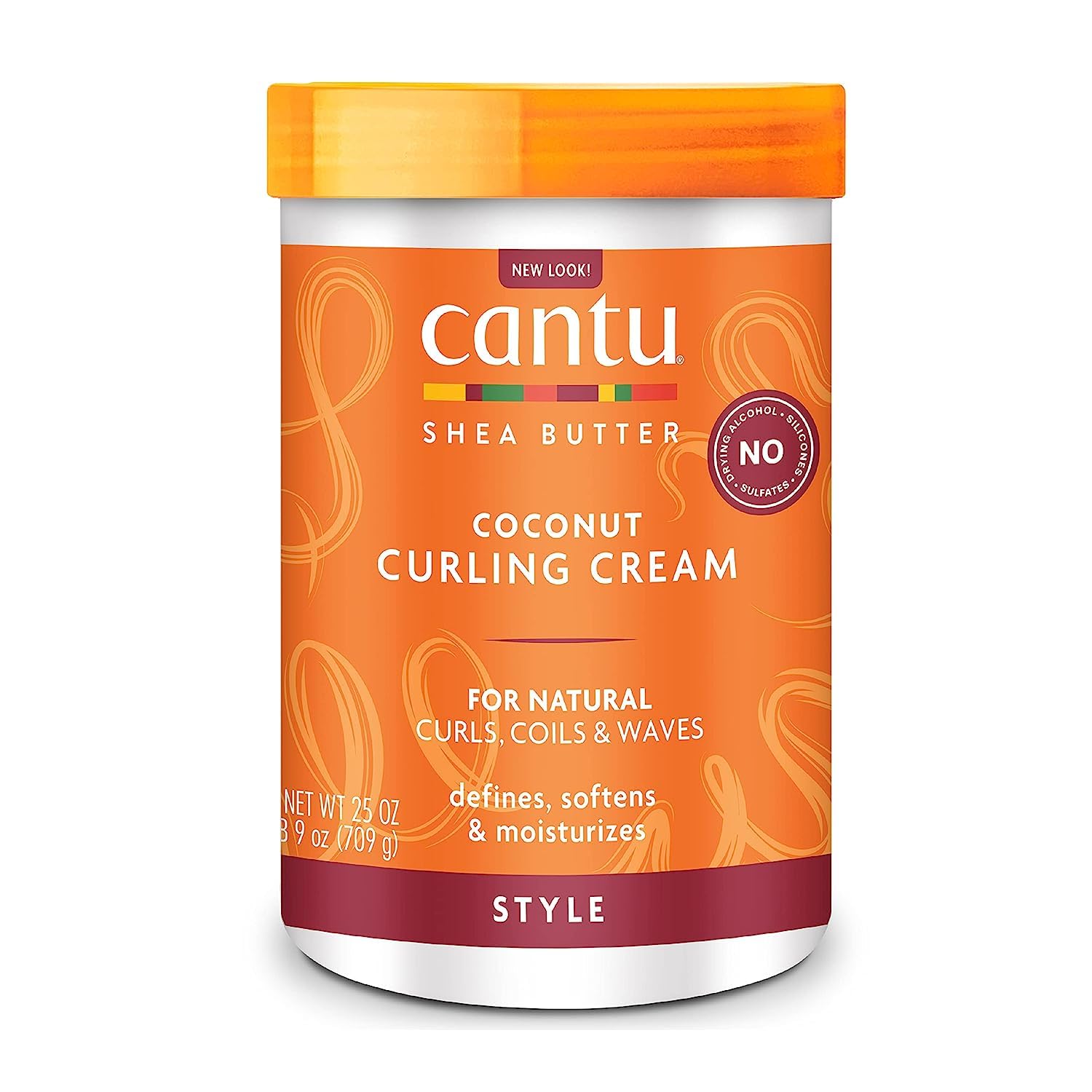 Cantu Shea Butter Coconut Curling Cream For Natural Curl & Coils 709g