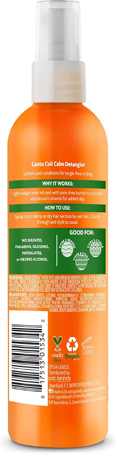 Cantu Shea Butter Coil Calm Detangler Spray 237ml - Afro Hair Boutique