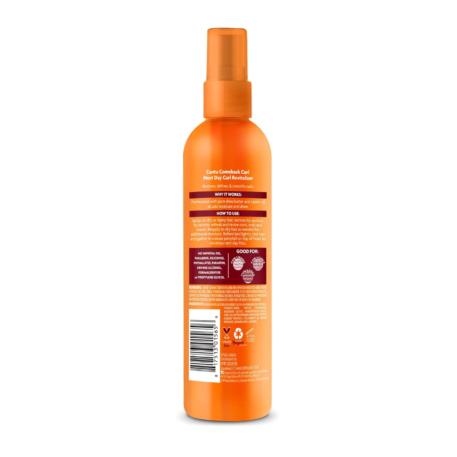Cantu Shea Butter Comeback Curl Next Day Curl Revitalizer 355ml - Afro Hair Boutique