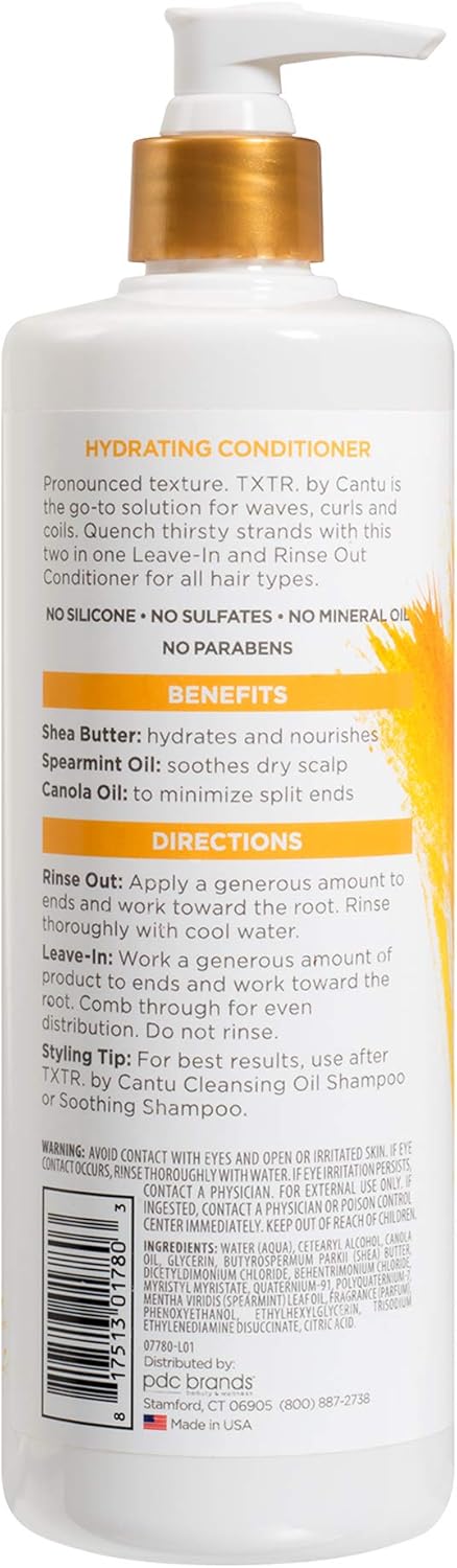 Cantu TXTR By Treat Hydrating Conditioner 473ml - Afro Hair Boutique