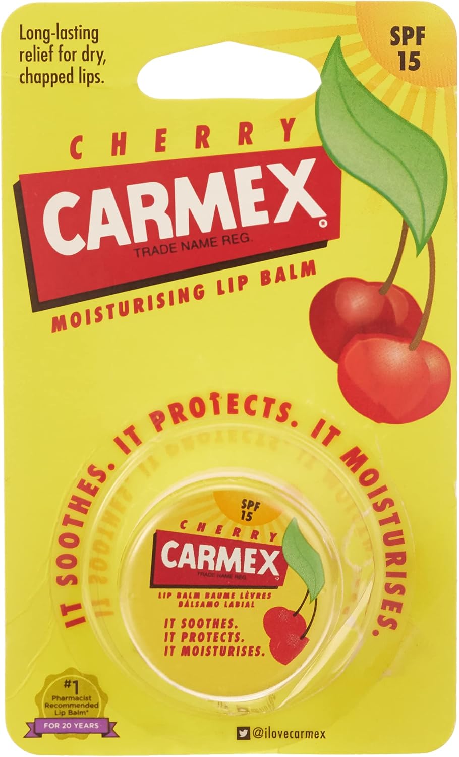 Carma Laboratories Carmex Moisturising Lip Balm Pot Cherry 7.5g