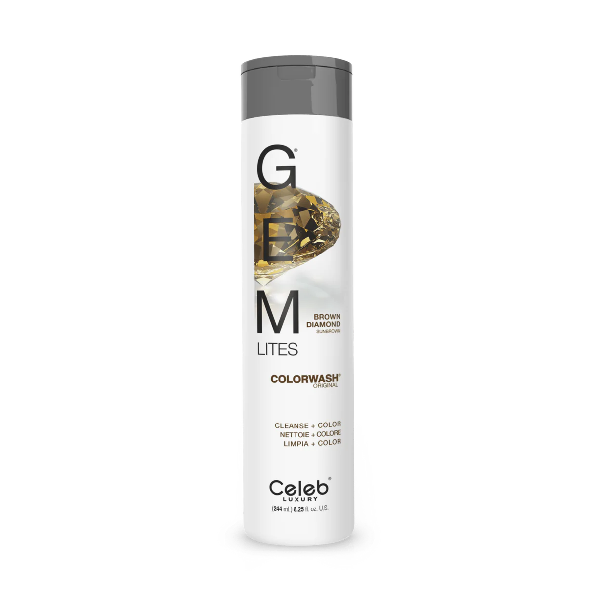 Celeb Luxury Brown Diamond Sunbrown Original Colorwash Cleanse Color 244ml