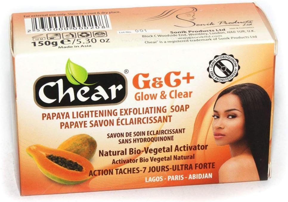 Chear G And G Plus Glow And Clear Papaya Soap 150g