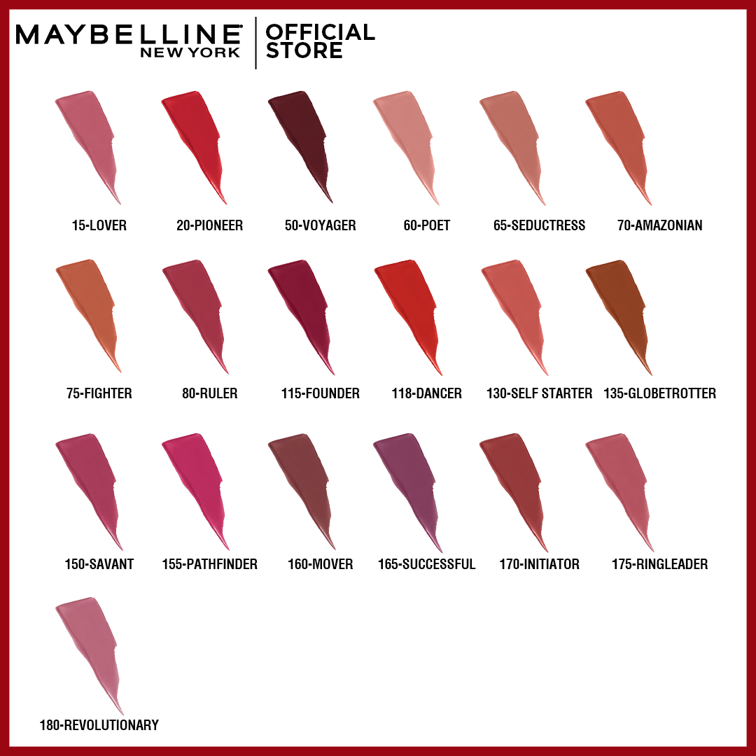 Maybelline Super Stay Matte Ink Lipstick 180 Revolutionary