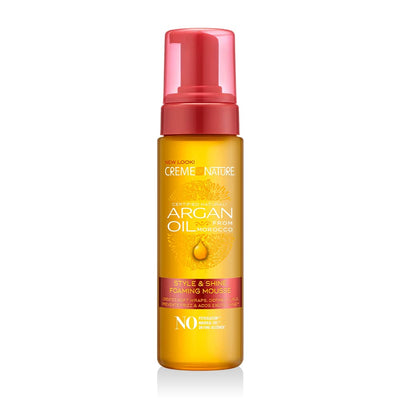 Creme Of Nature Argan Oil Style & Shine Foaming Mousse | Define Curls 207ml