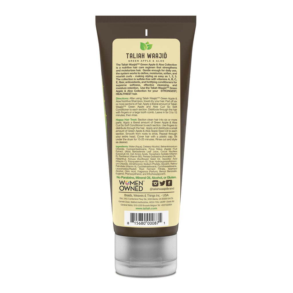 Taliah Waajid Green Apple And Aloe Nutrition Curl So Soft Conditioner 296ml