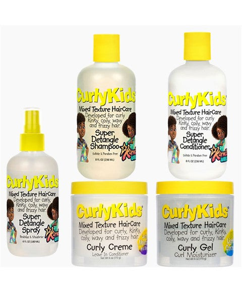 Advance Beauty Care Curly Kids Super Detangle Spray Bundle
