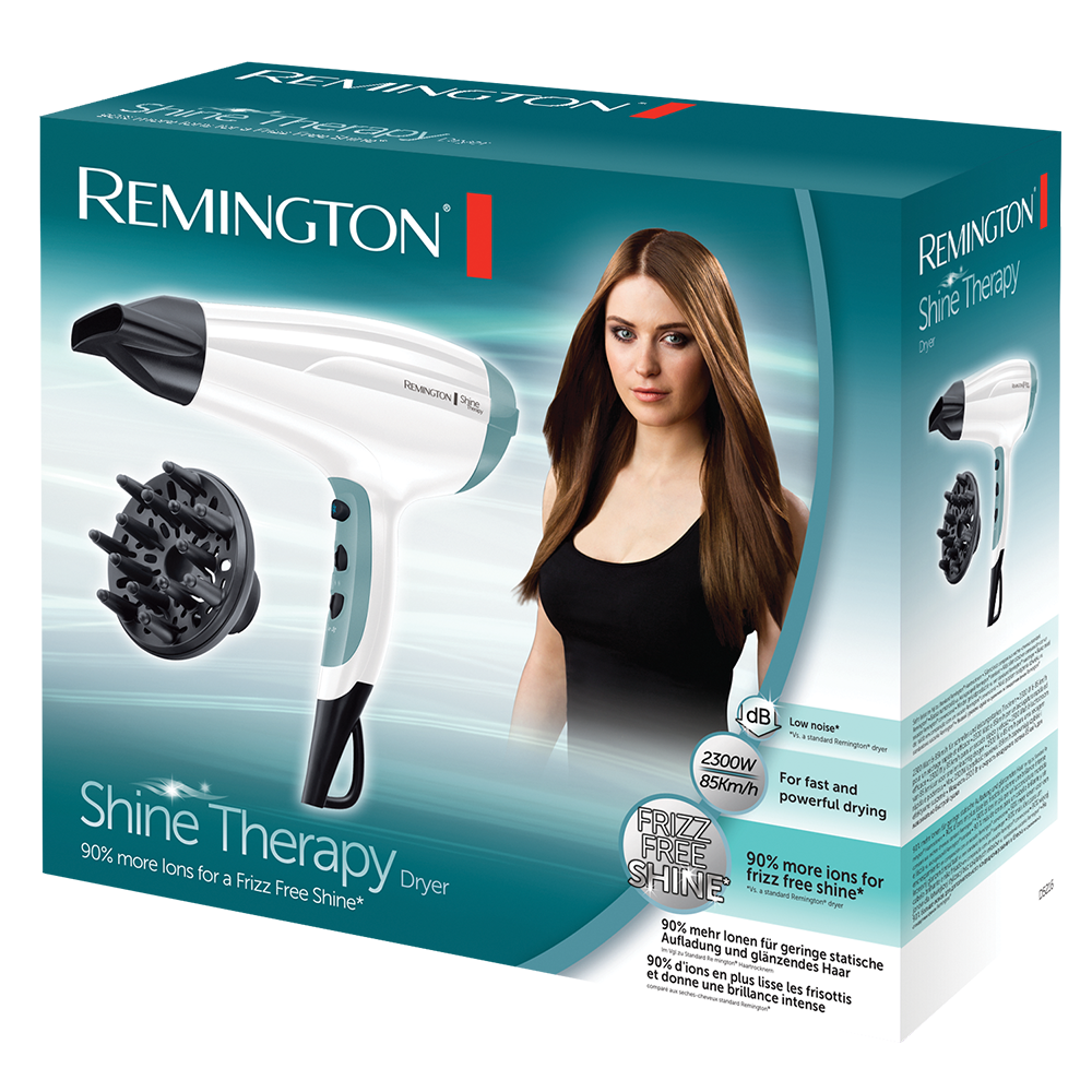 Remington Shine Therapy D5216 Hair Dryer White And Teal